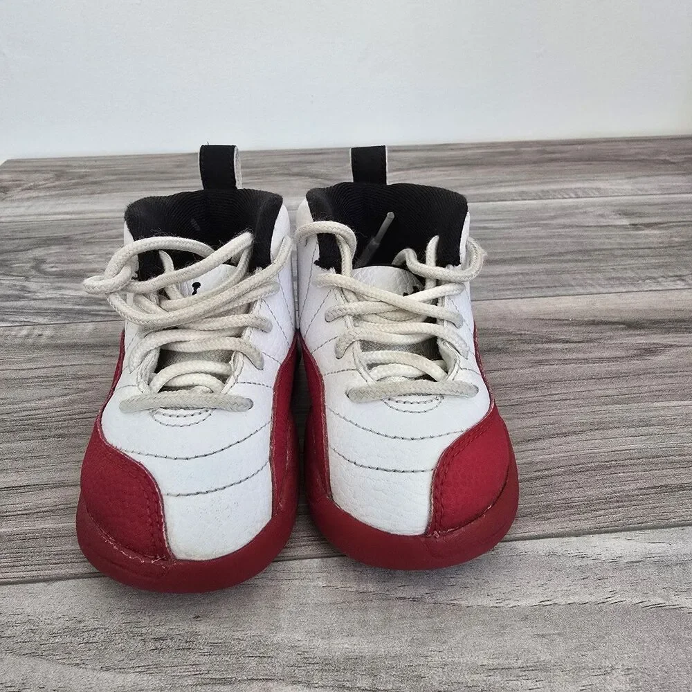 Nike Air Jordan Retro Cherry Red And White Infant Toddler 7C